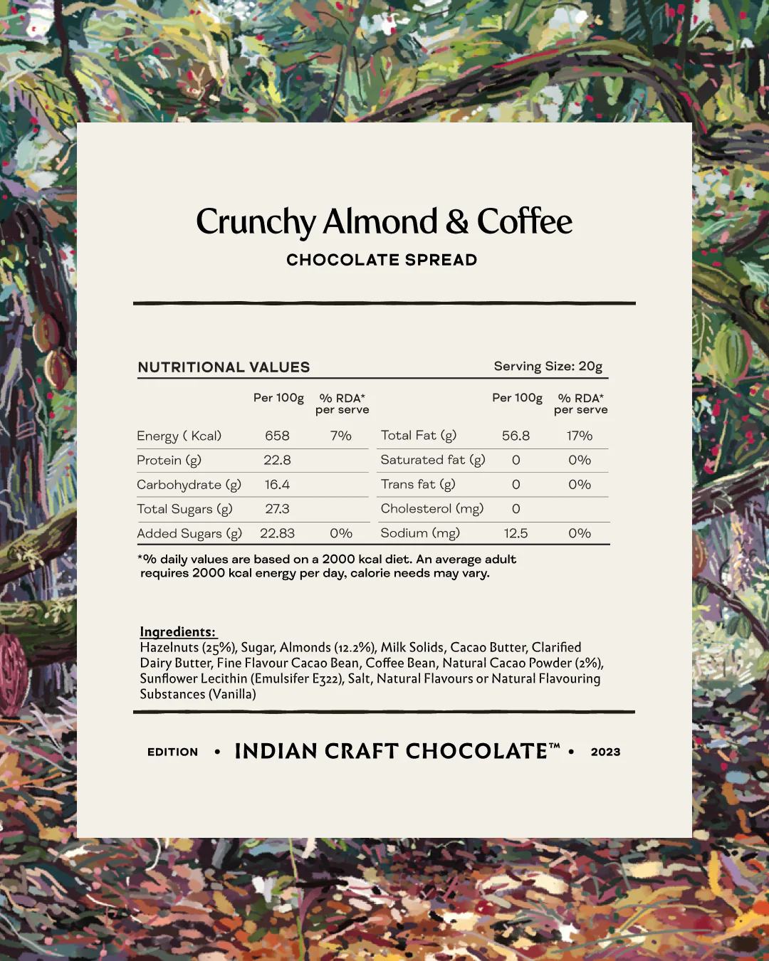 Crunchy Almond & Coffee Chocolate Spread - 45% Milk - Image 6