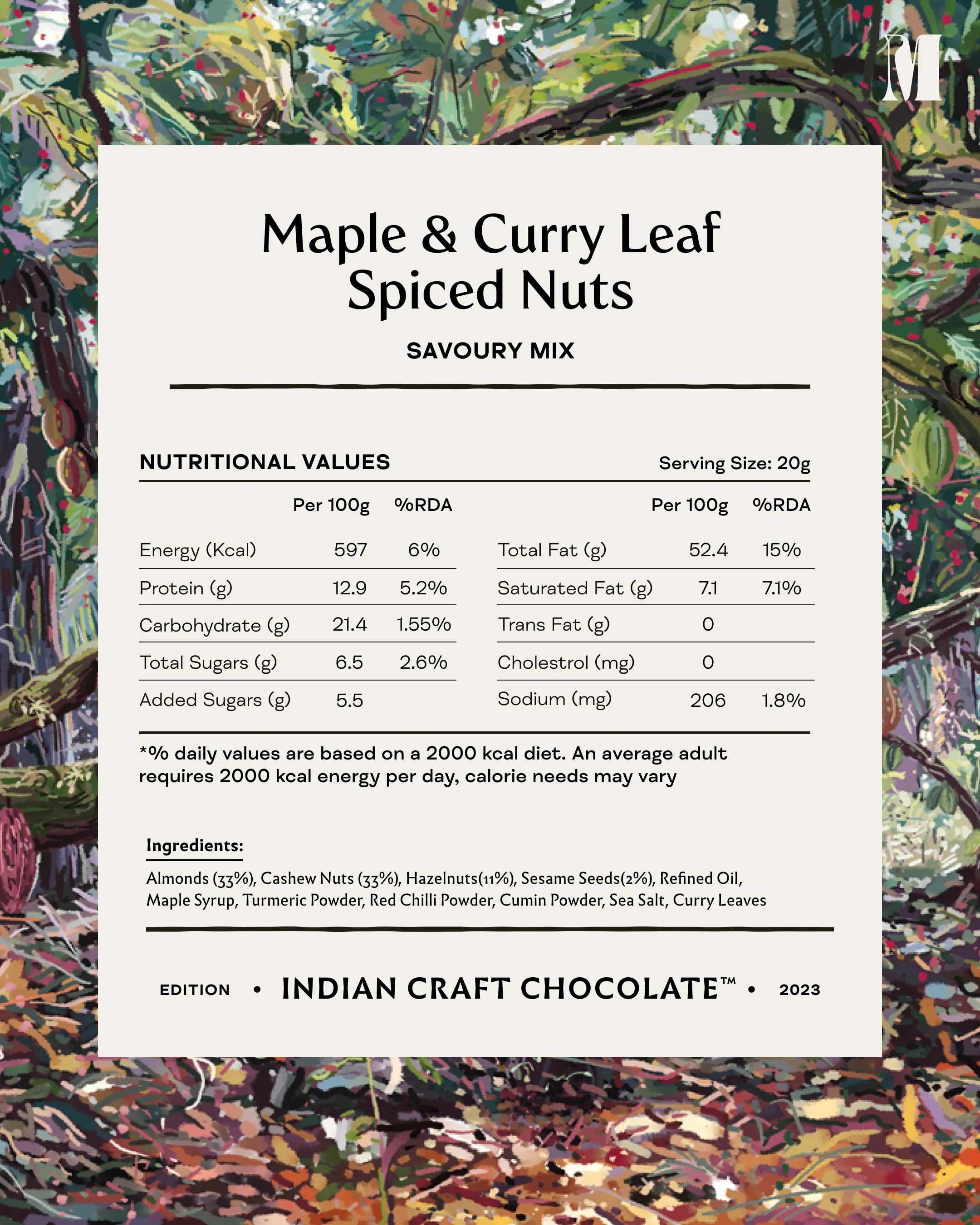 Curry Leaf & Maple Mixed Nuts - Image 3