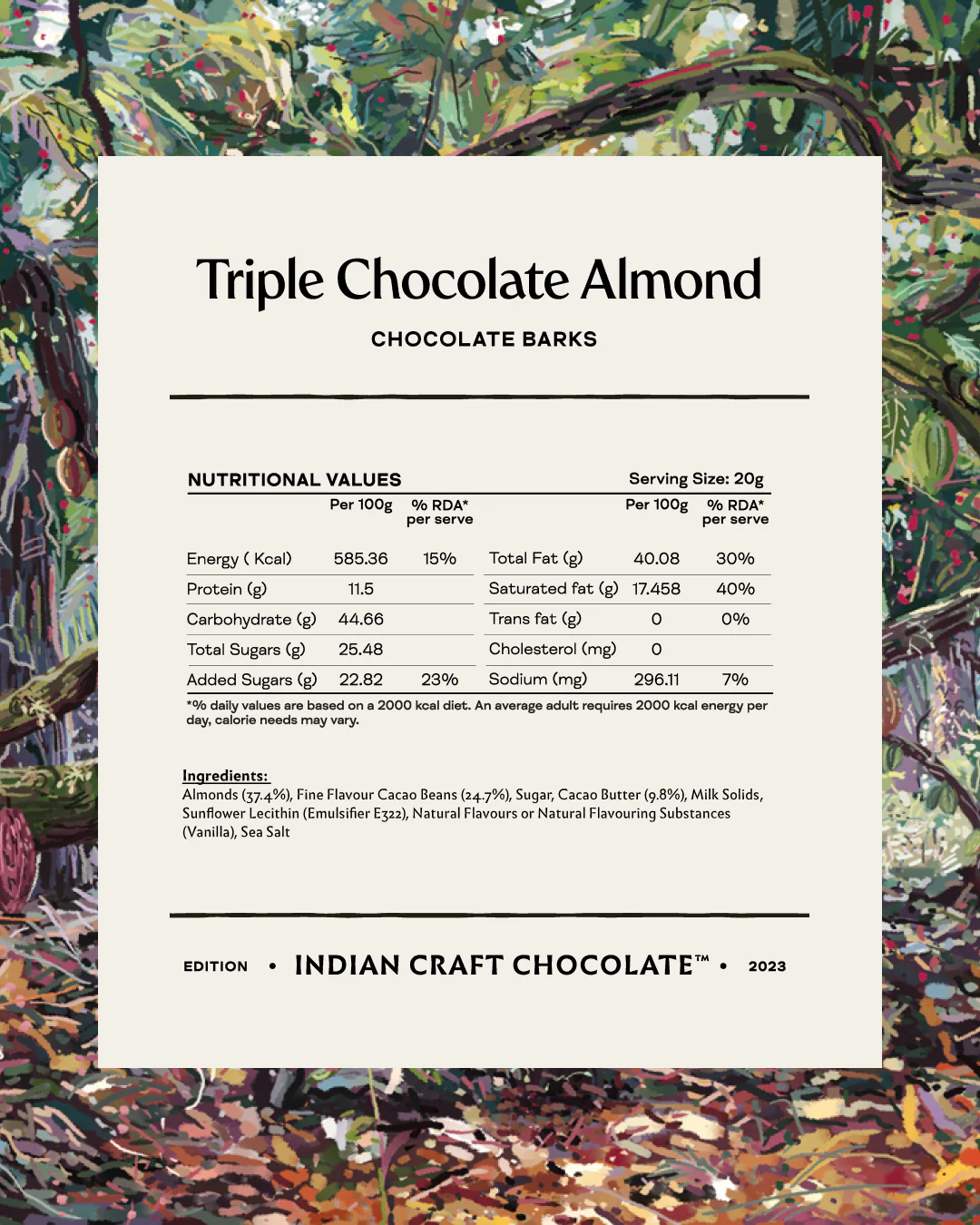 Triple Chocolate Almond Barks - 60% Dark & 45% Milk & White - Image 5